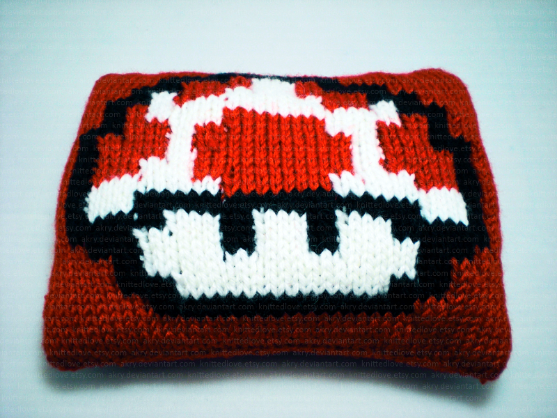 mario mushroom cushion